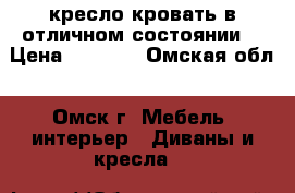 кресло-кровать в отличном состоянии. › Цена ­ 5 000 - Омская обл., Омск г. Мебель, интерьер » Диваны и кресла   